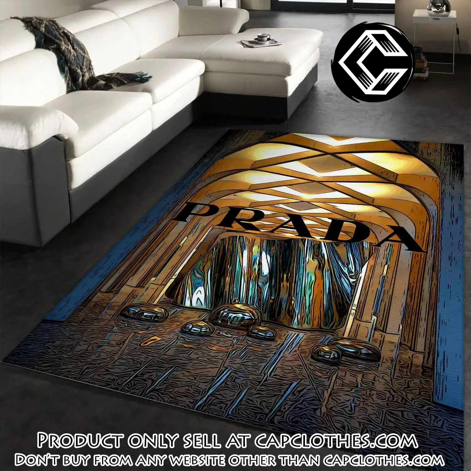 Prada fashion area rug fashion brand rug christmas gift us decor cc5404469